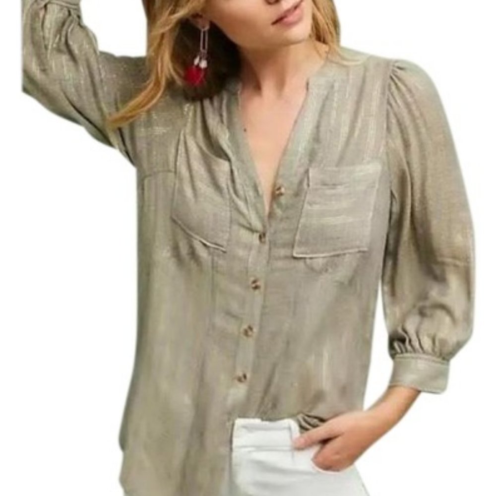 Anthropologie  Tan and Gold Akemi + Kin
